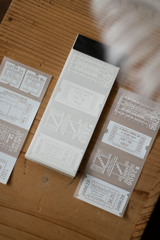 Loidesign Tracing Paper Memo Book - Ticket Collection