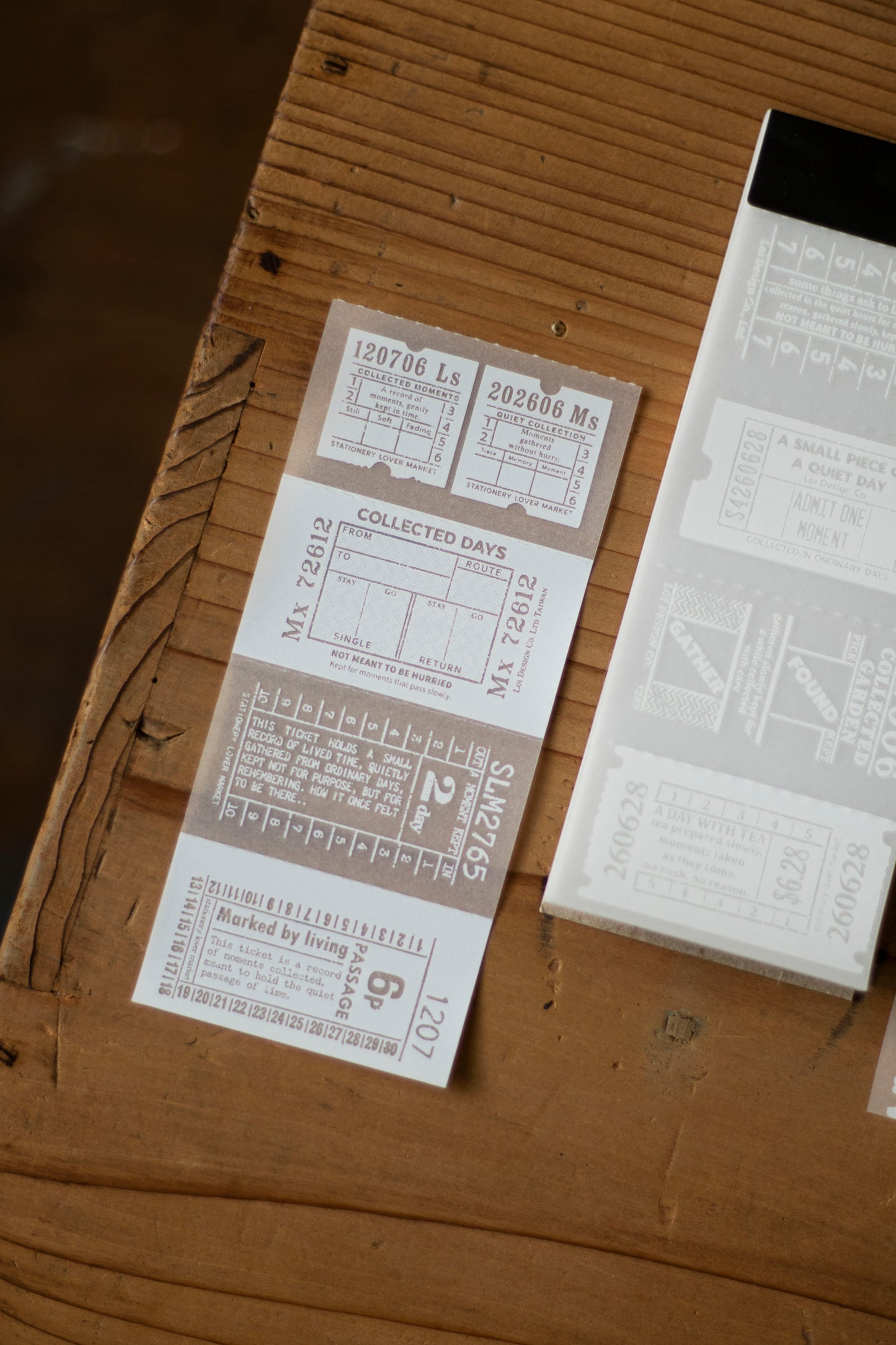 Loidesign Tracing Paper Memo Book - Ticket Collection