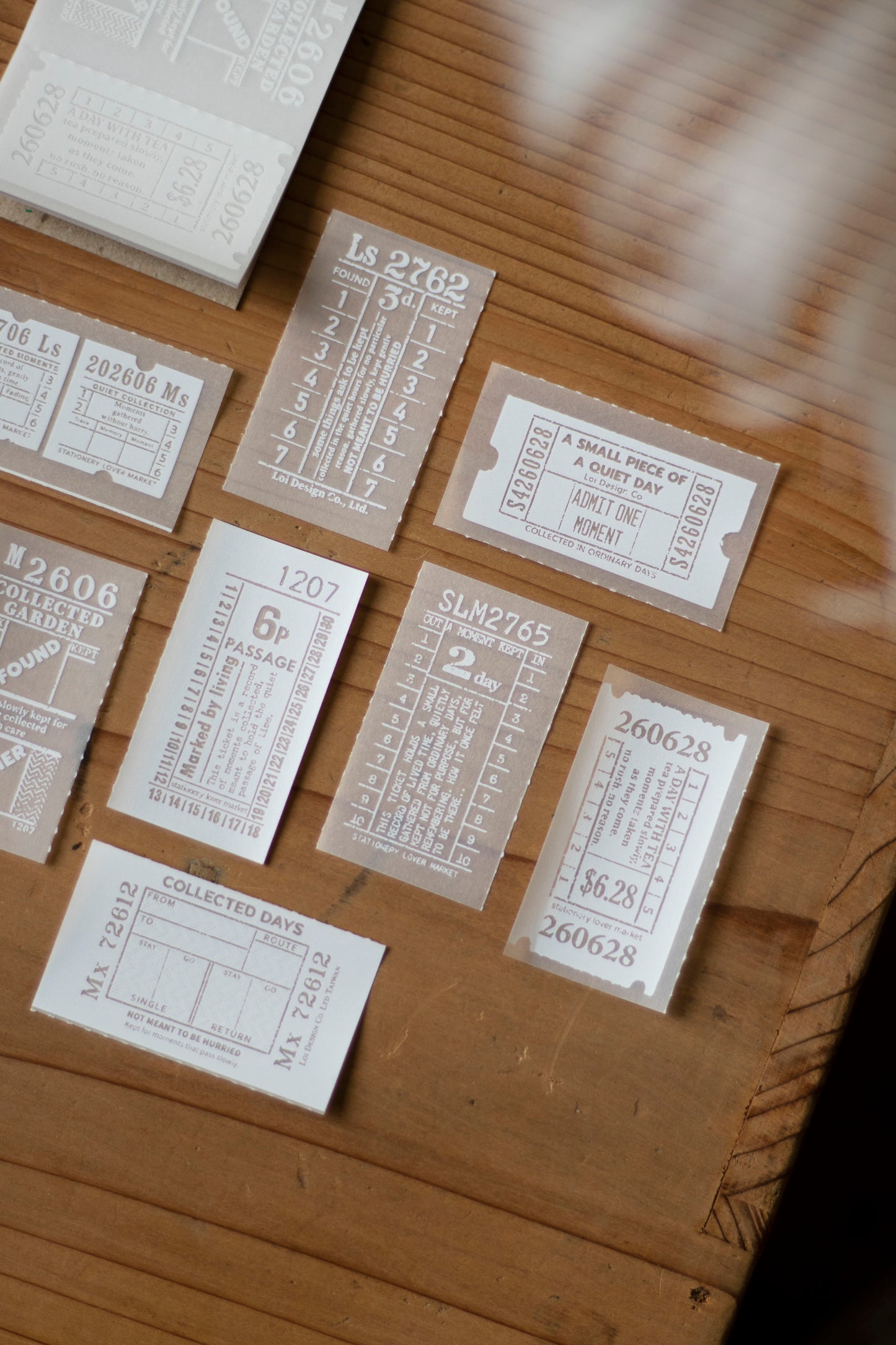 Loidesign Tracing Paper Memo Book - Ticket Collection