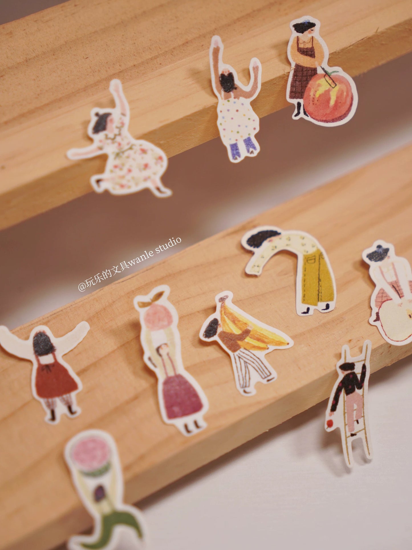 Wongyuanle Die-cut Sticker Set - These Girls