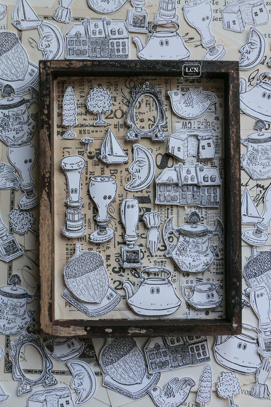 LCN Design Studio Clear Stamp Set - Treasure Haul, 4 designs