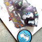 a kind of café Soft Ones Kiss-cut PET Tape, with Black Starry Special Effect