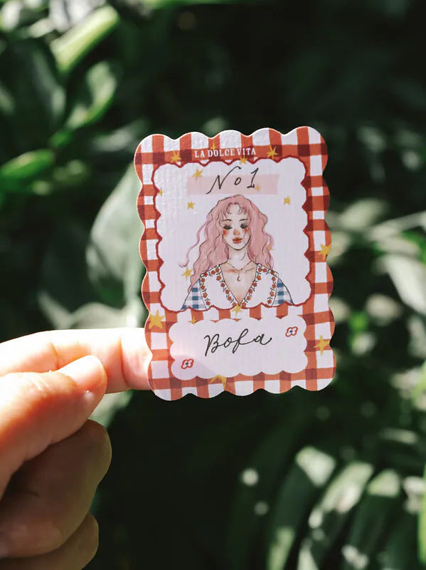 La Dolce Vita Christmas Gift Sticker, Writable, 8pcs