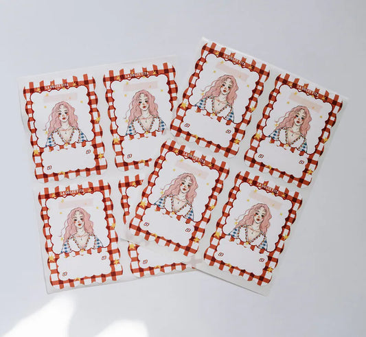 La Dolce Vita Christmas Gift Sticker, Writable, 8pcs