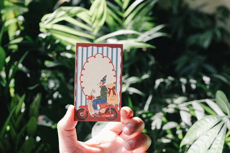 La Dolce Vita Christmas Message Cards - My Bike is My Sleigh, 10 pcs