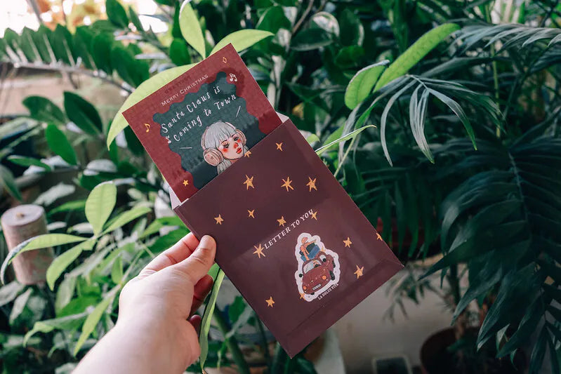 La Dolce Vita Christmas Post Card - Santa Claus is Coming to Town