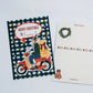 La Dolce Vita Christmas Post Card - My Bike is My Sleigh