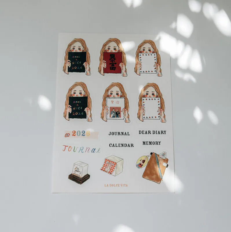 La Dolce Vita Writable Sticker, for 2026 Journals