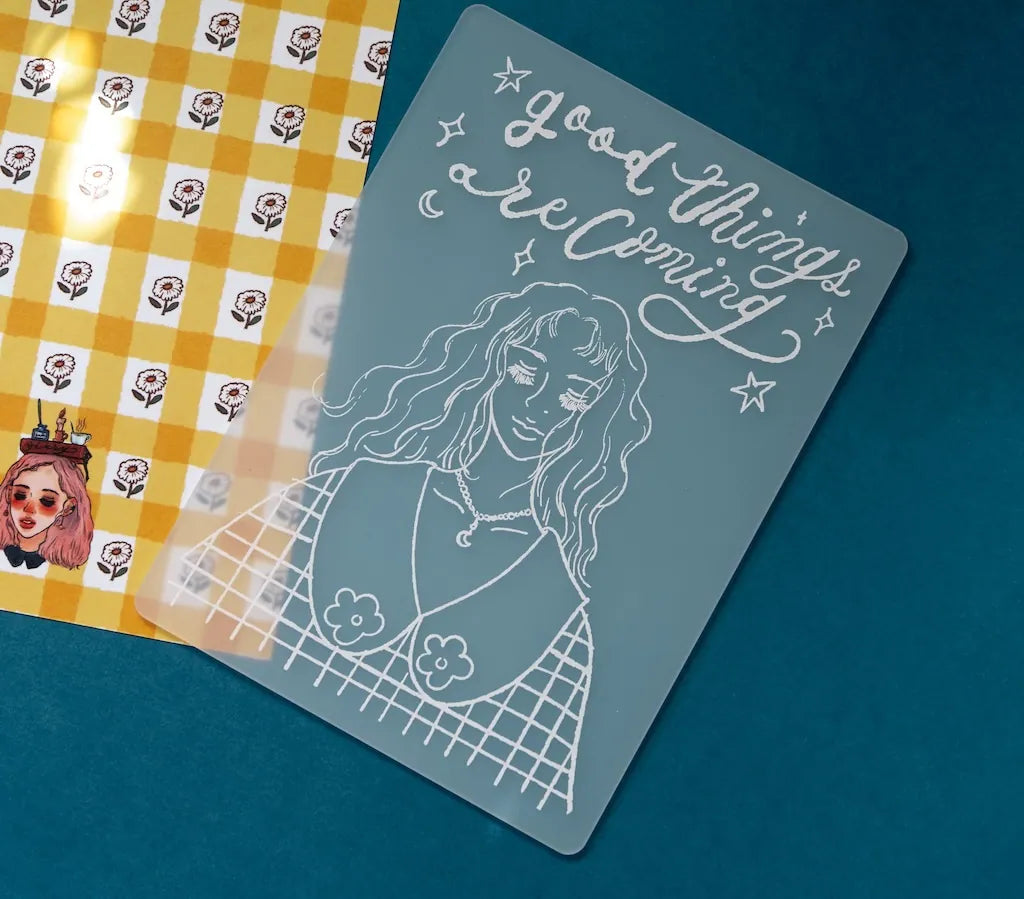 La Dolce Vita Stamping Mat - A6 Size - Good Things Are Coming