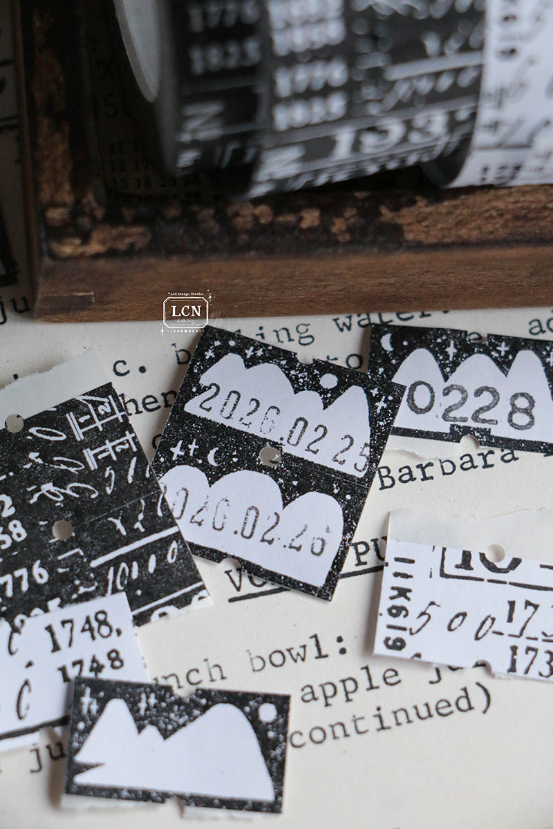 LCN Design Studio Label Sticker - Mountains