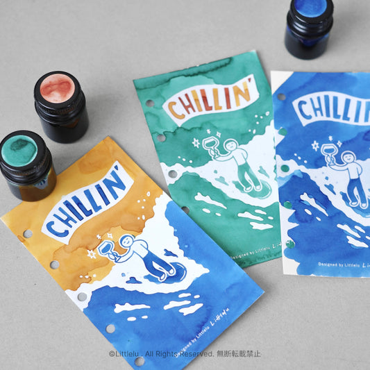 Littlelu Ink Color Swatch Card Set - Chillin'