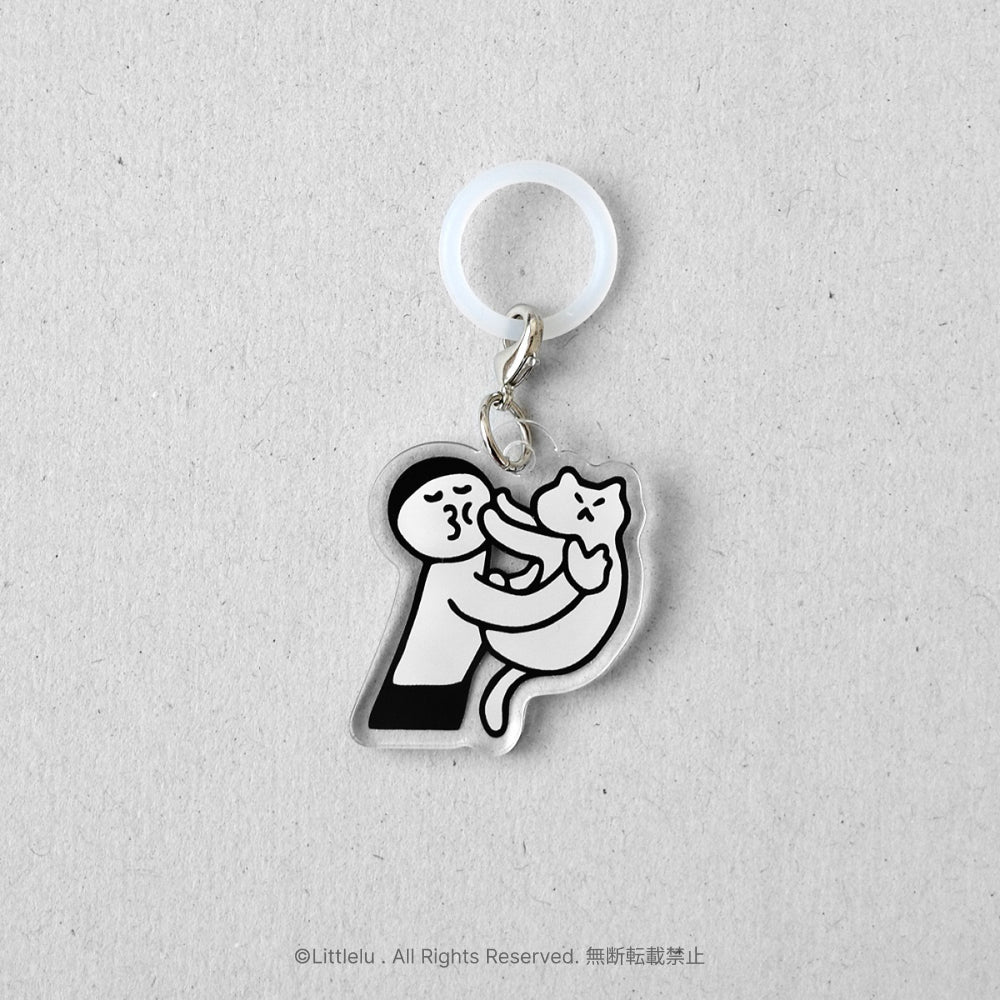 Littlelu Forced Cuddling Acrylic Charm