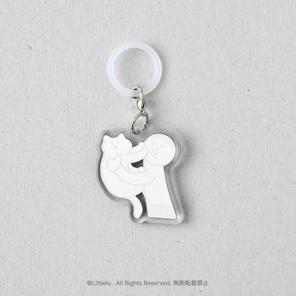 Littlelu Forced Cuddling Acrylic Charm