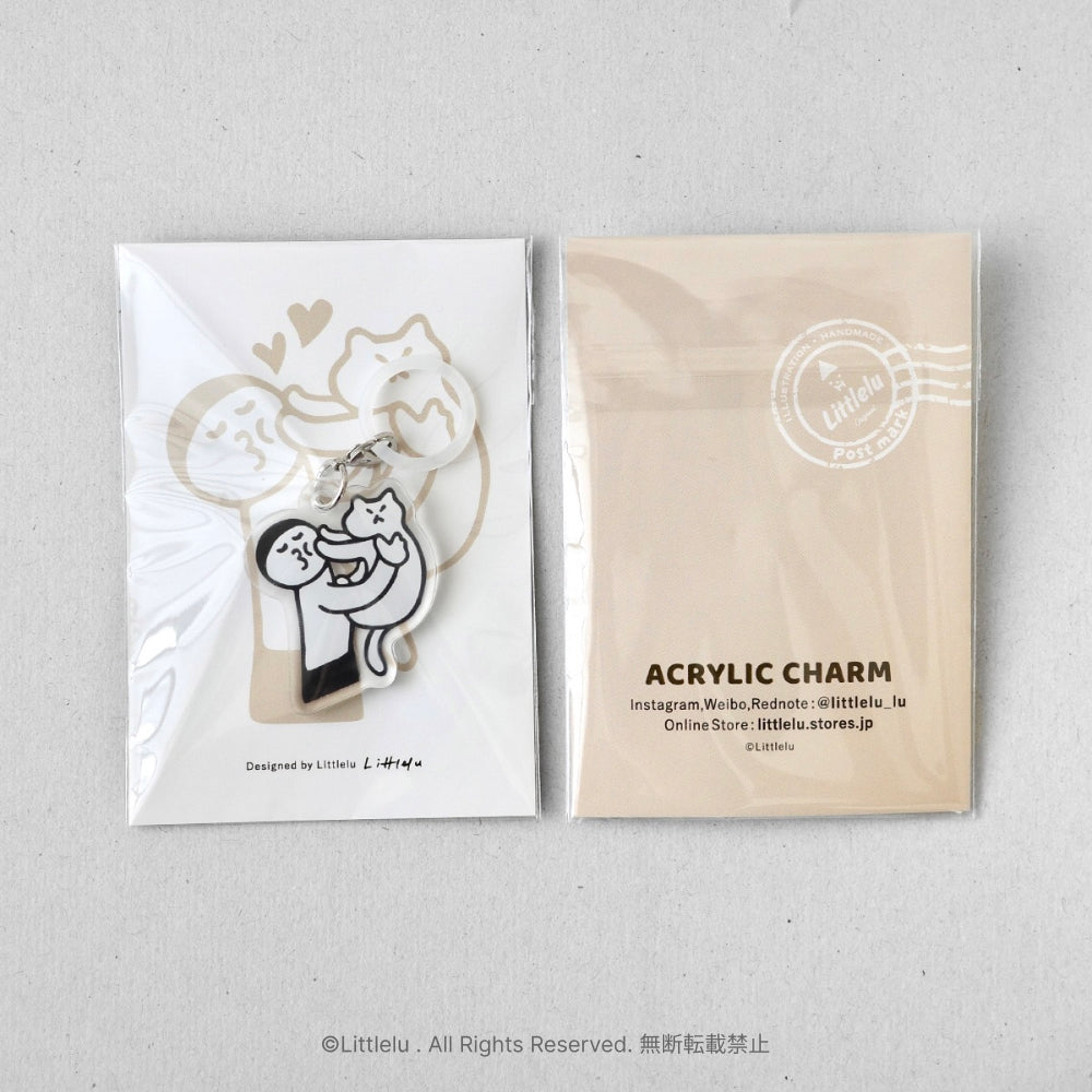 Littlelu Forced Cuddling Acrylic Charm