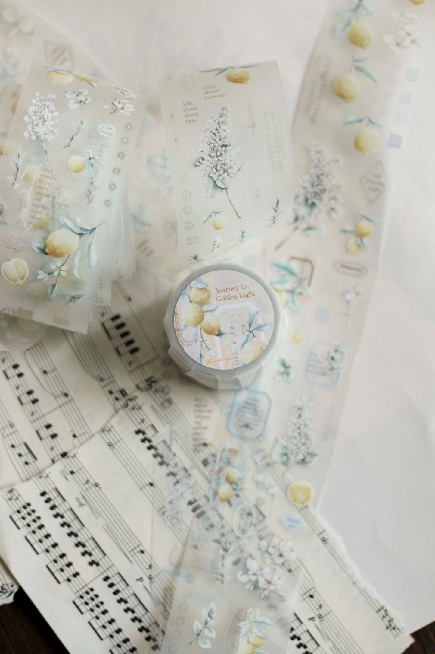 Loidesign Journey in Golden Light Kiss-Cut PET Tape