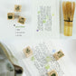 kurukynki Day To Day Cafe Series mini rubber stamps - 12 designs