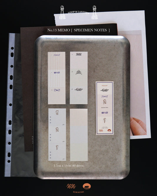 kurukynki Memo Pad - No.13 Specimen Notes