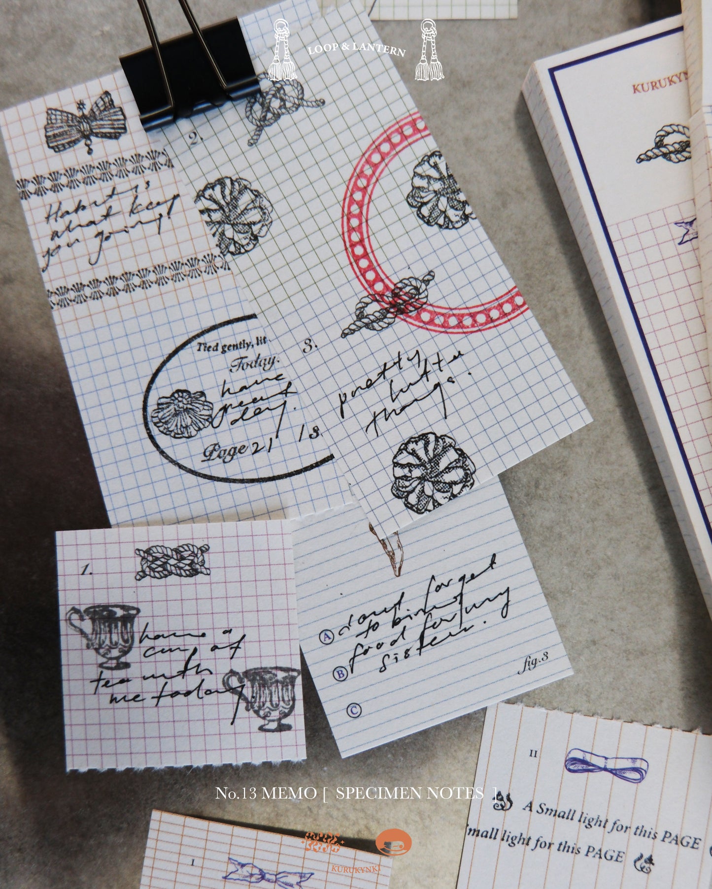 kurukynki Memo Pad - No.13 Specimen Notes