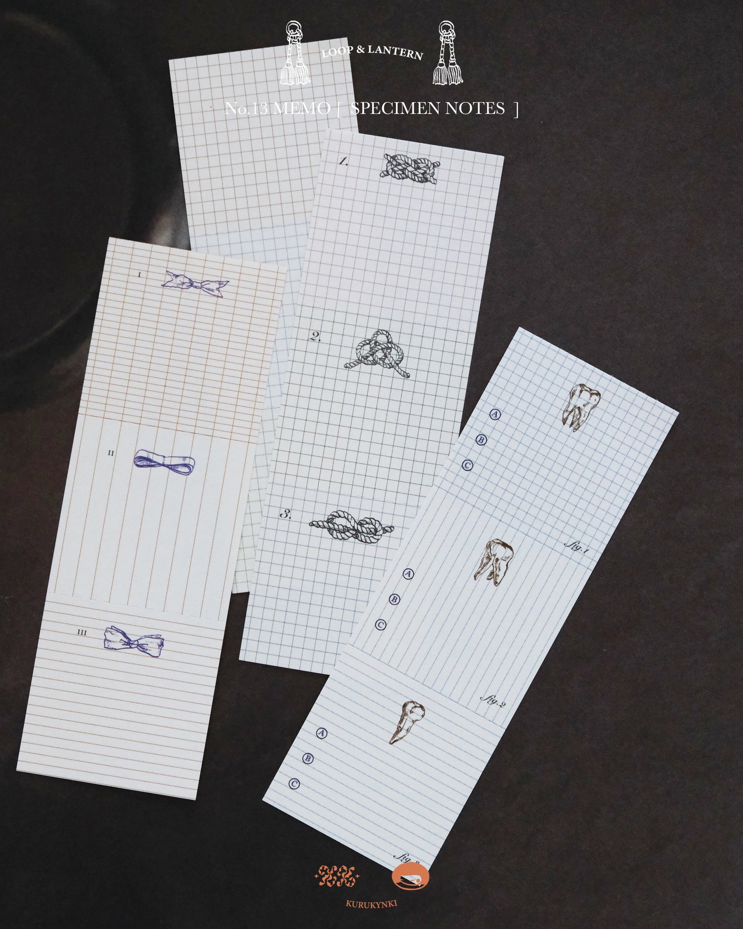 kurukynki Memo Pad - No.13 Specimen Notes