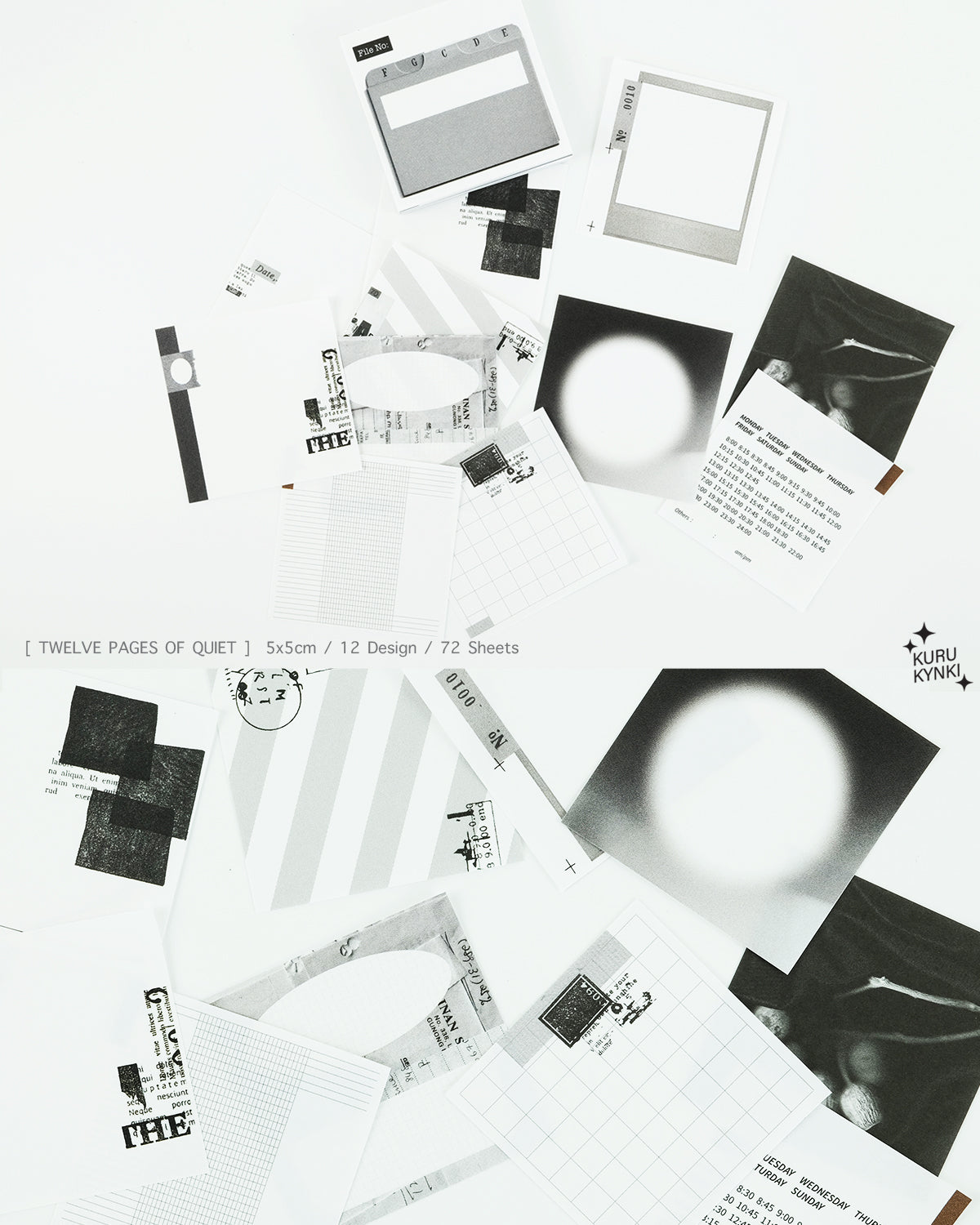 kurukynki Memo Pad - 12 Pages of Quiet