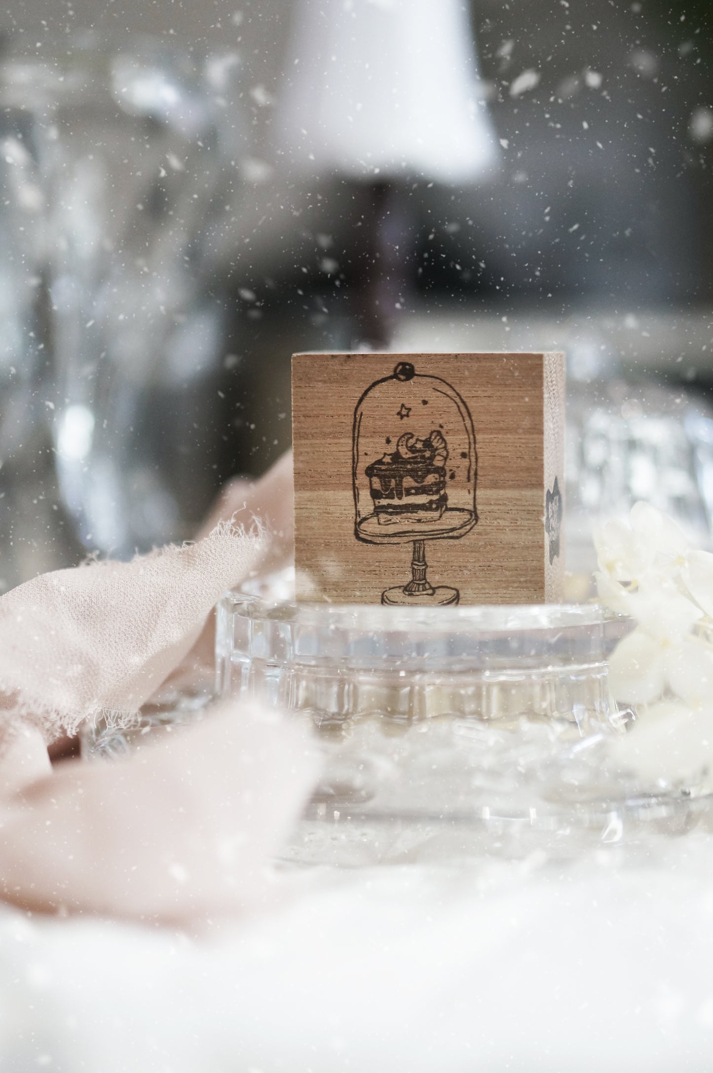 Black Milk Project "Notes in the Night" Series Rubber Stamp - Moon Slice