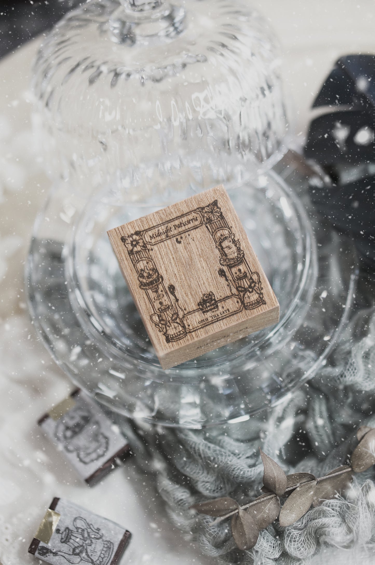 Black Milk Project "Notes in the Night" Series Rubber Stamp - Column Frame