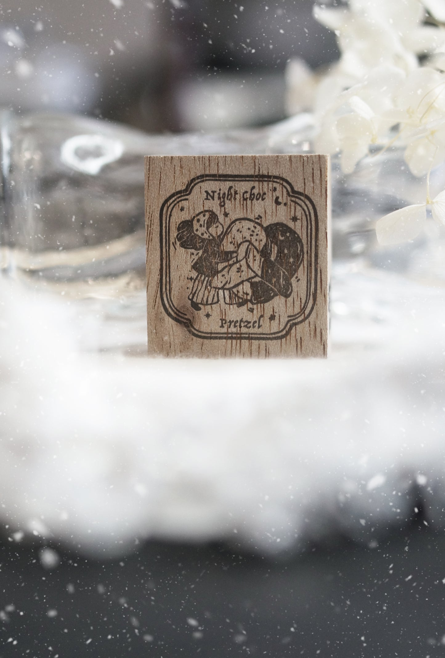 Black Milk Project "Notes in the Night" Series Rubber Stamp - Night Choc Pretzel