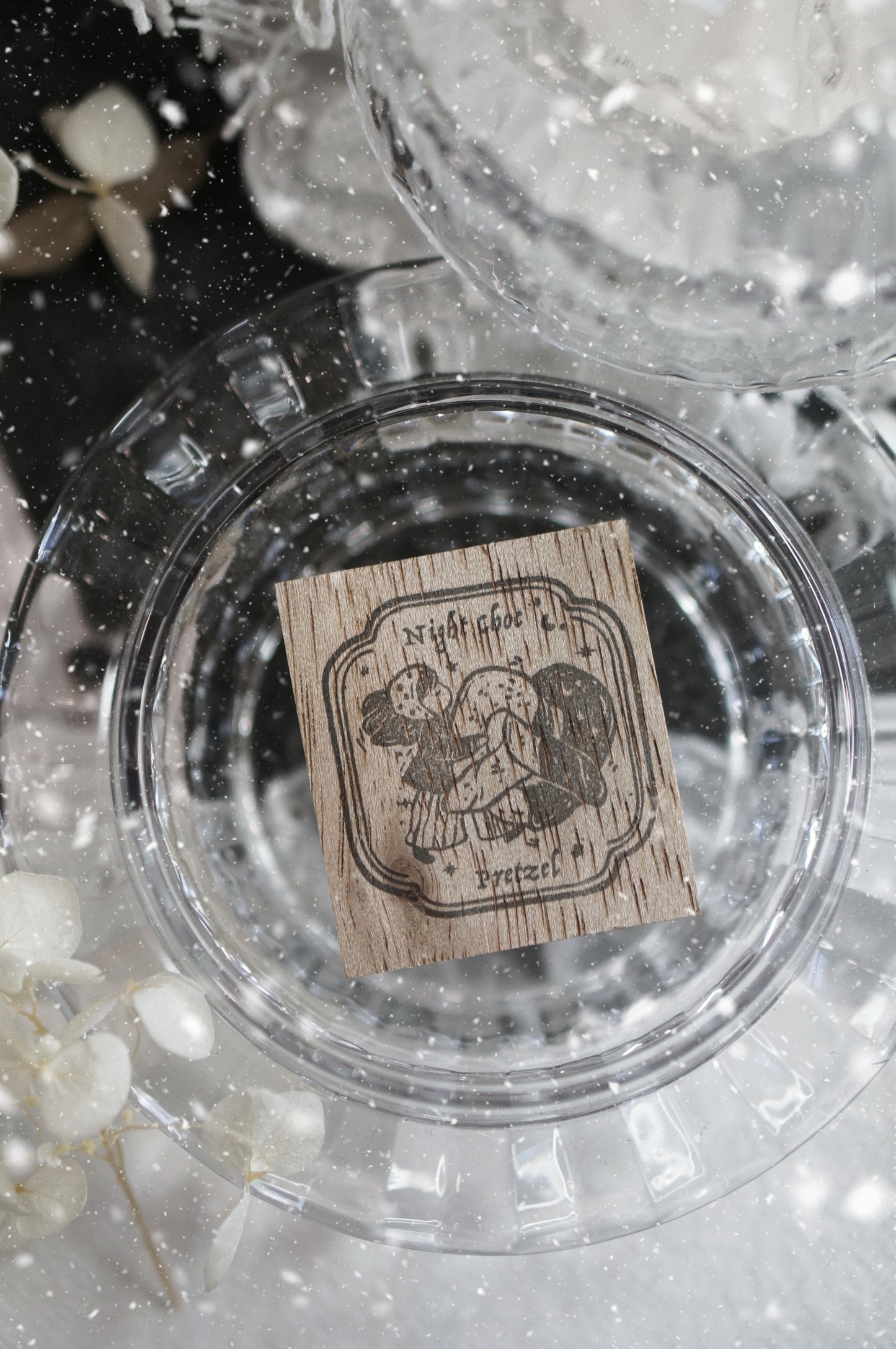 Black Milk Project "Notes in the Night" Series Rubber Stamp - Night Choc Pretzel