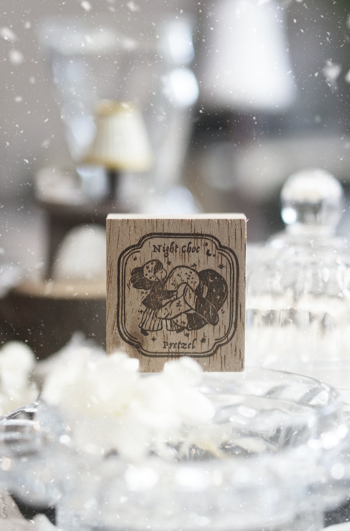 Black Milk Project "Notes in the Night" Series Rubber Stamp - Night Choc Pretzel
