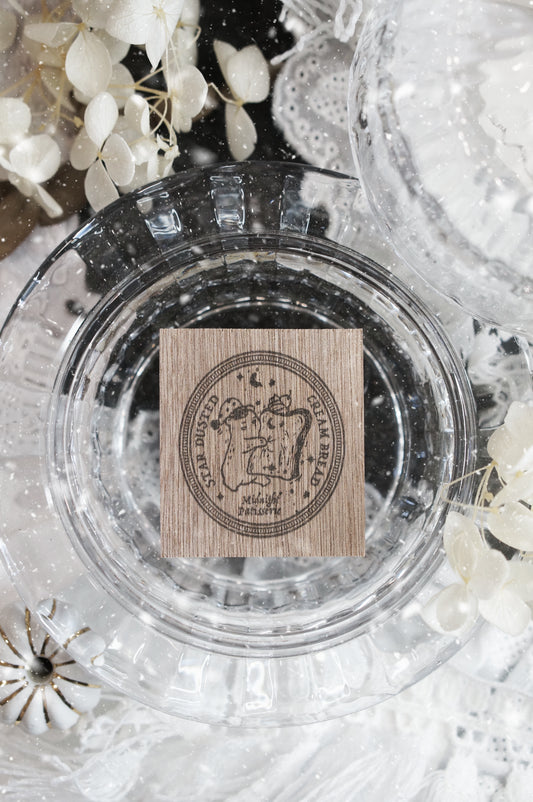 Black Milk Project "Notes in the Night" Series Rubber Stamp - Star Dusted Cream Bread