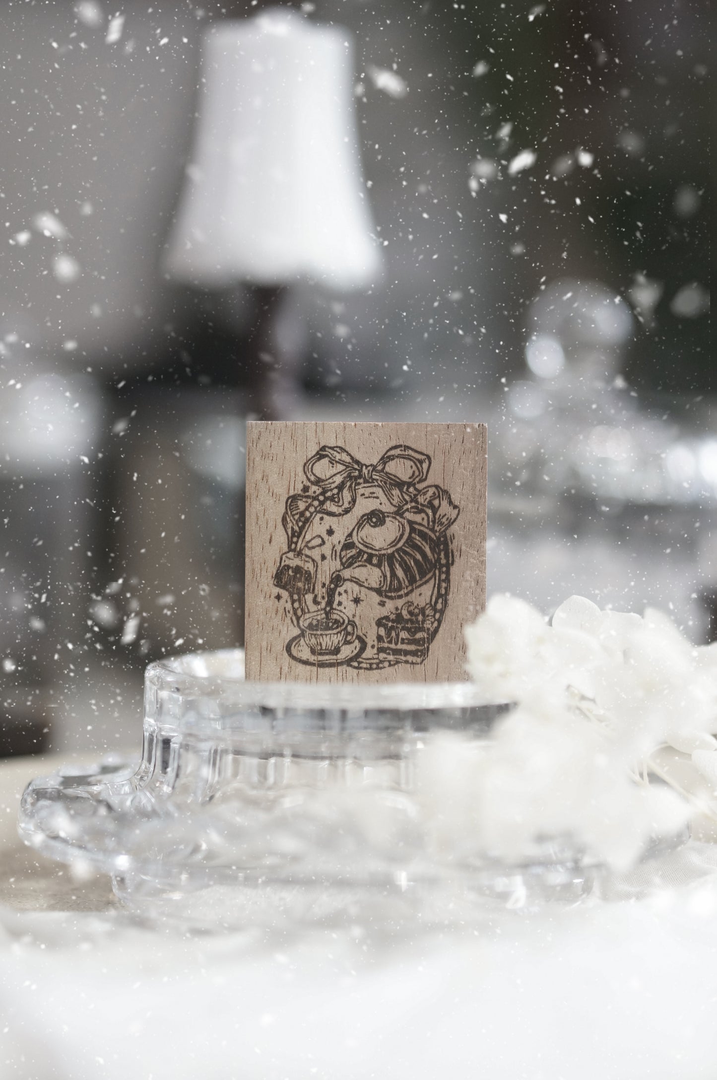 Black Milk Project "Notes in the Night" Series Rubber Stamp - Midnight Tea Party