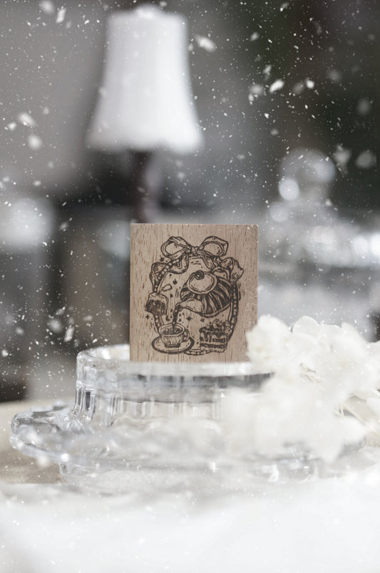 Black Milk Project "Notes in the Night" Series Rubber Stamp - Midnight Tea Party
