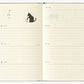 Midori Book-style Diary 2026 - Monthly Block+Weekly - Cat, Gray