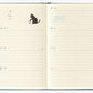 Midori Book-style Diary 2026 - Monthly Block+Weekly - Cat, Navy