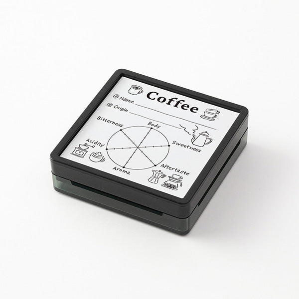 Midori Pre-inked Paintable Stamp - Coffee, Limited Edition