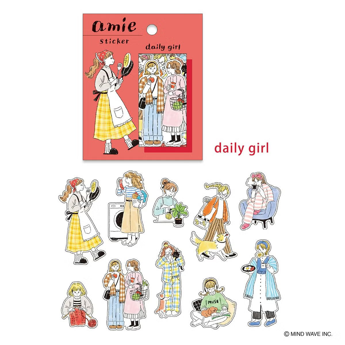 Mind Wave Amie Flake Sticker Packet - Daily Girl