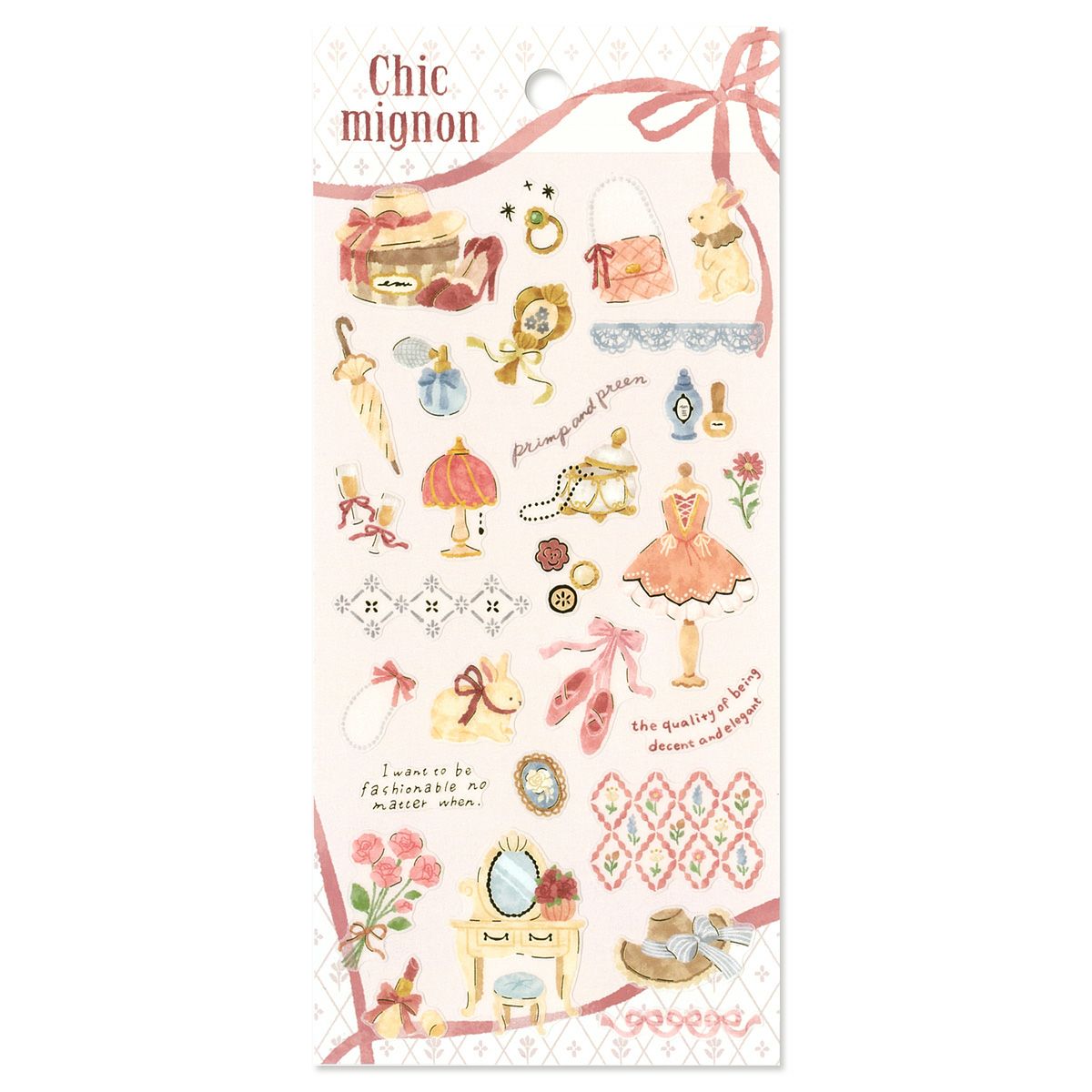 Mind Wave Chic Mignon Gold Foil Sticker - dress up