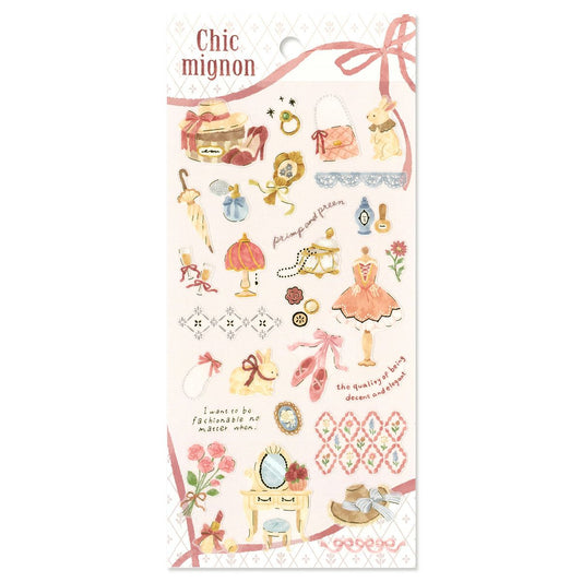 Mind Wave Chic Mignon Gold Foil Sticker - dress up
