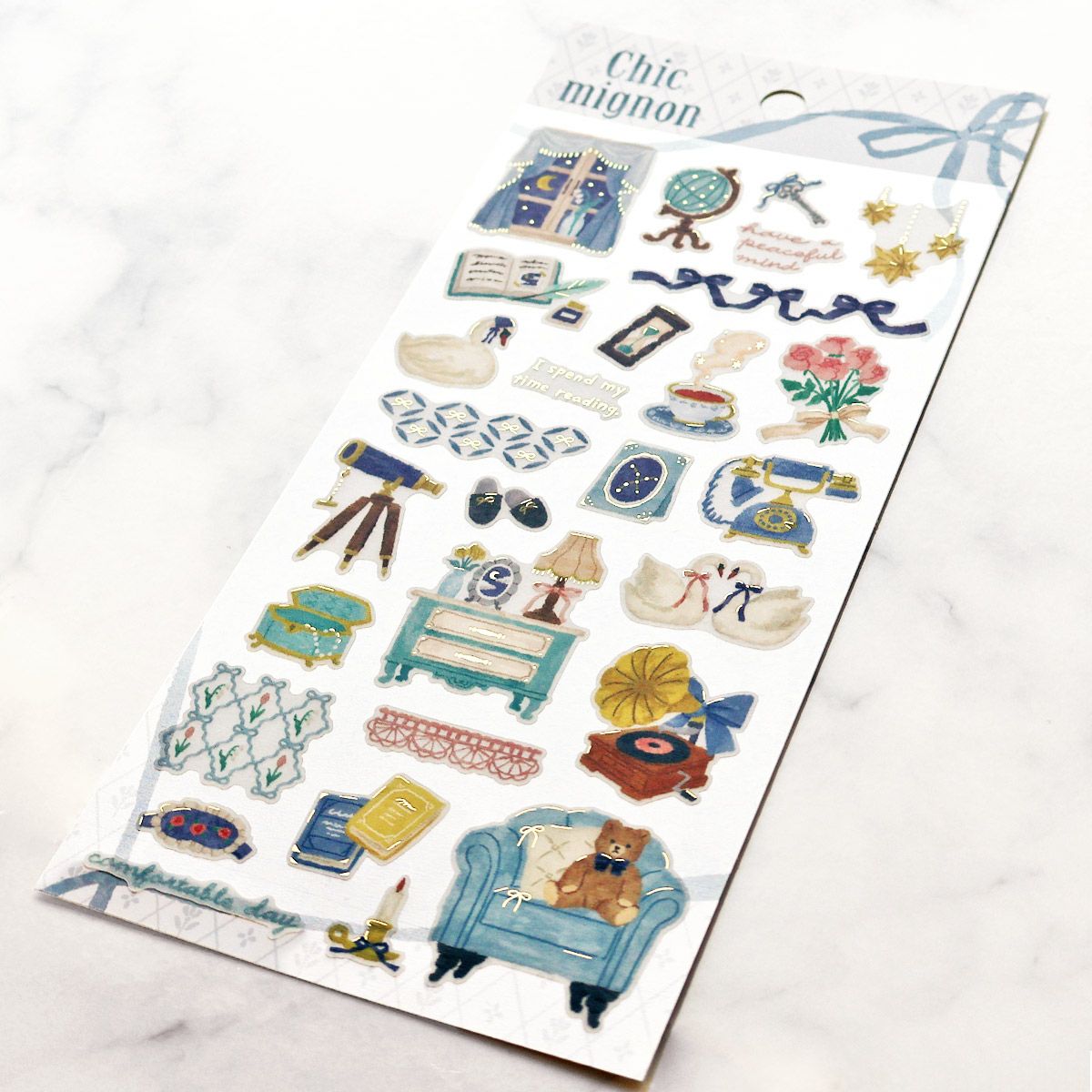 Mind Wave Chic Mignon Gold Foil Sticker - night