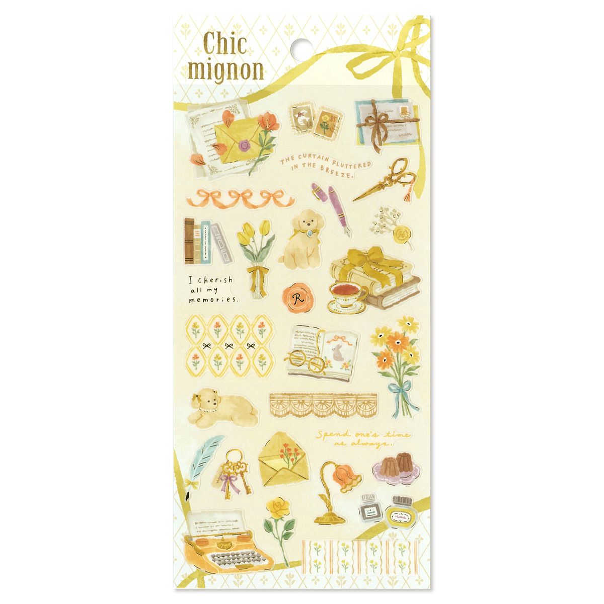 Mind Wave Chic Mignon Gold Foil Sticker - stationery