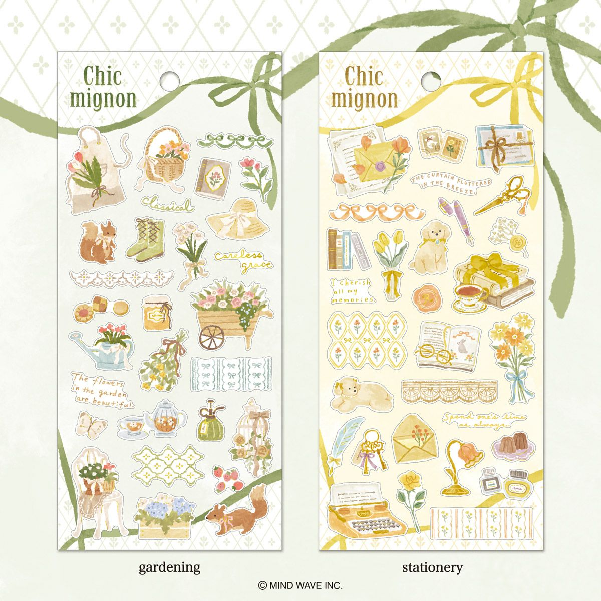 Mind Wave Chic Mignon Gold Foil Sticker - stationery