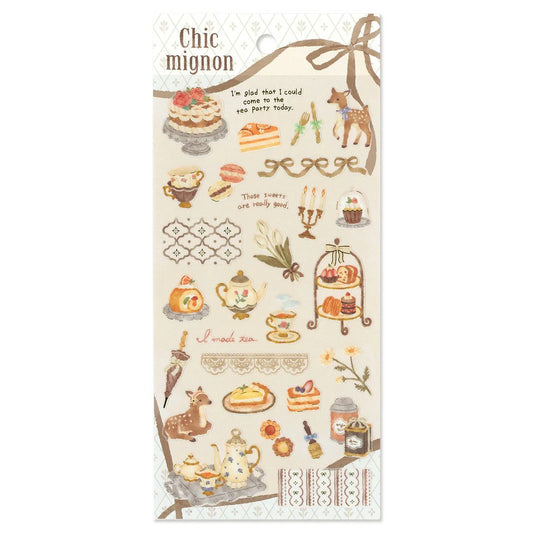 Mind Wave Chic Mignon Gold Foil Sticker - tea time