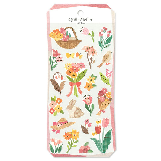 Mind Wave Quilt Atelier Gold Foil Sticker - Afternoon Flower Field