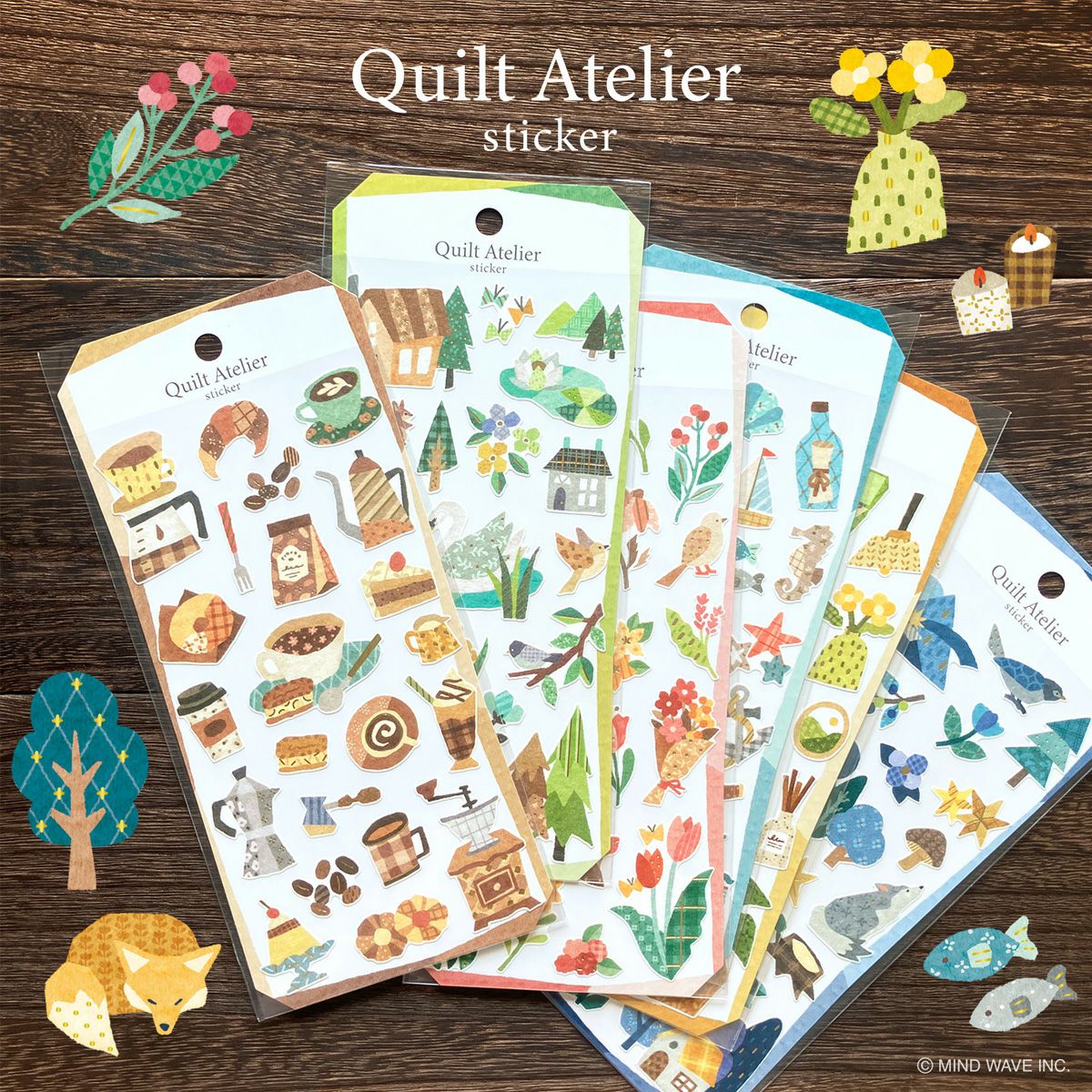 Mind Wave Quilt Atelier Gold Foil Sticker - Favorite Room