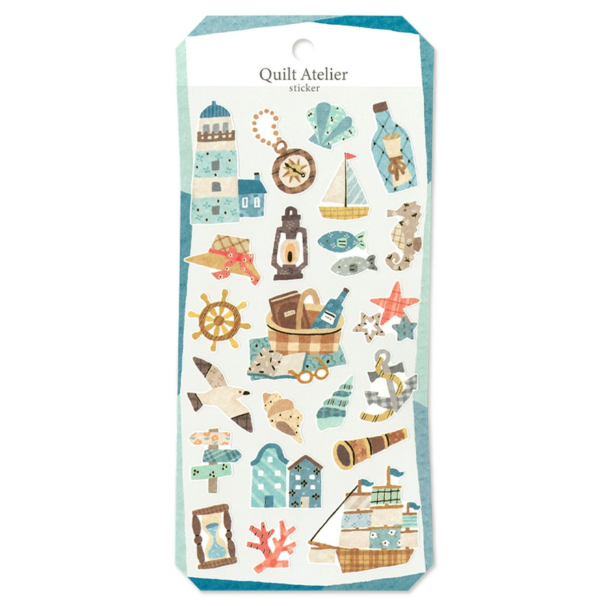 Mind Wave Quilt Atelier Gold Foil Sticker - Harbor City