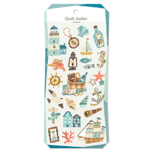 Mind Wave Quilt Atelier Gold Foil Sticker - Harbor City