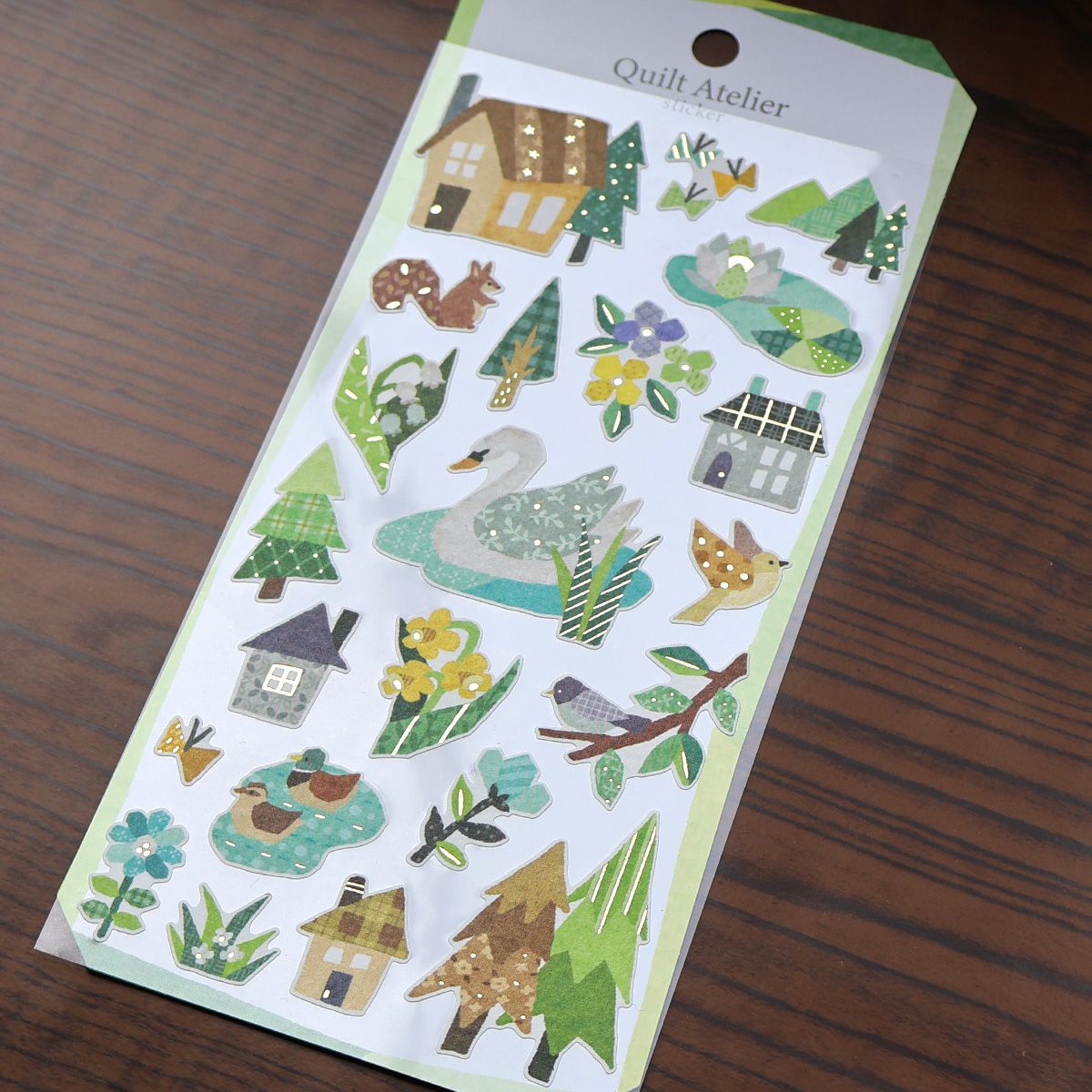 Mind Wave Quilt Atelier Gold Foil Sticker - Lakeside Home