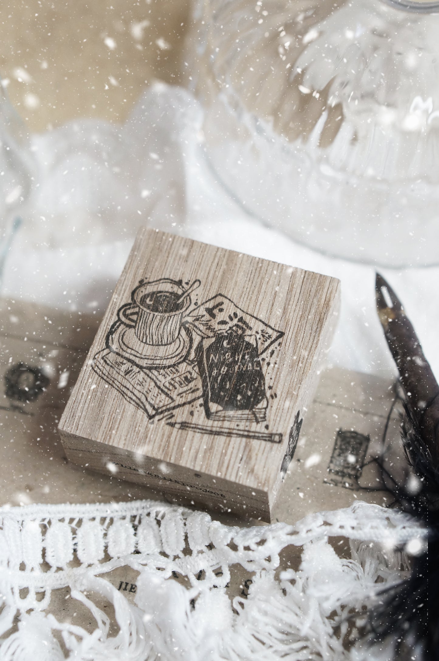 Black Milk Project "Notes in the Night" Series Rubber Stamp - Night Journal