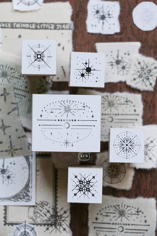 LCN Design Studio Rubber Stamp - Nebula Set