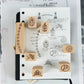 kurukynki Rubber Stamp - Loops & Lantern, No.5. Pocket Relics Mini Stamps